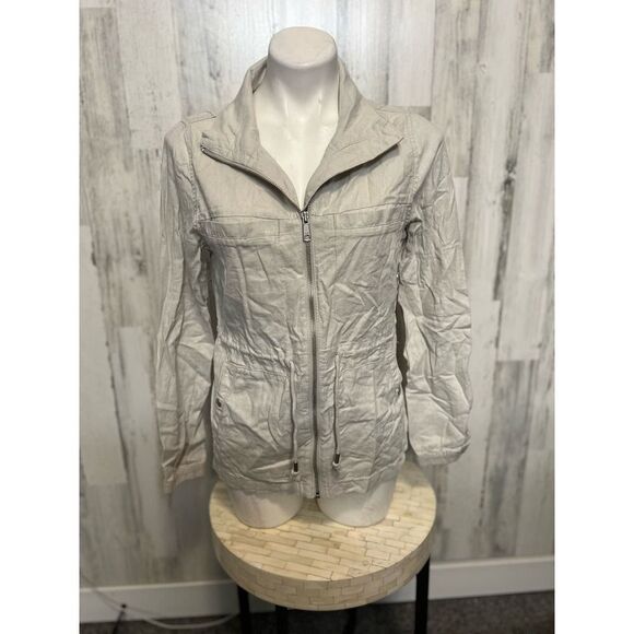 Old Navy Beige Linen Blend Utility Jacket – Size Small - Picture 5 of 7
